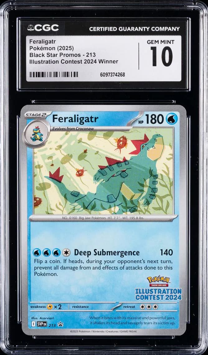 Feraligatr, Black Star Promos - Scarlet & Violet SVP EN, CGC 10