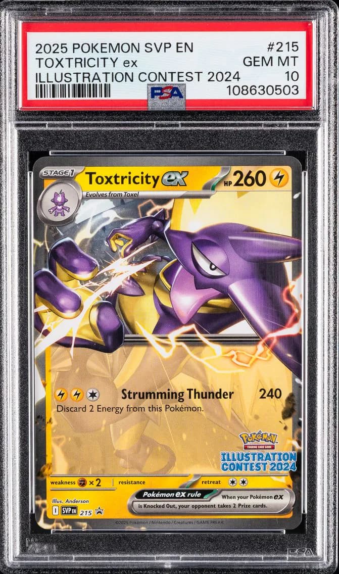 Toxtricity EX, SV Black Star Promo, PSA 10