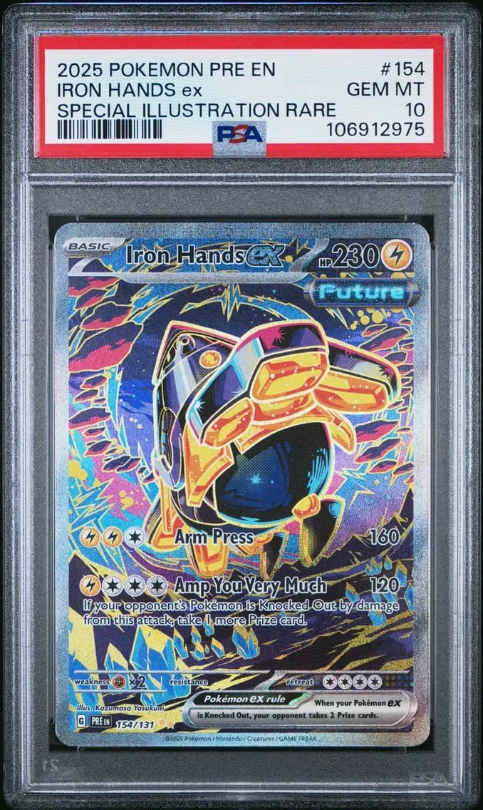 Iron Hands EX, Prismatic Evolutions, PSA 10