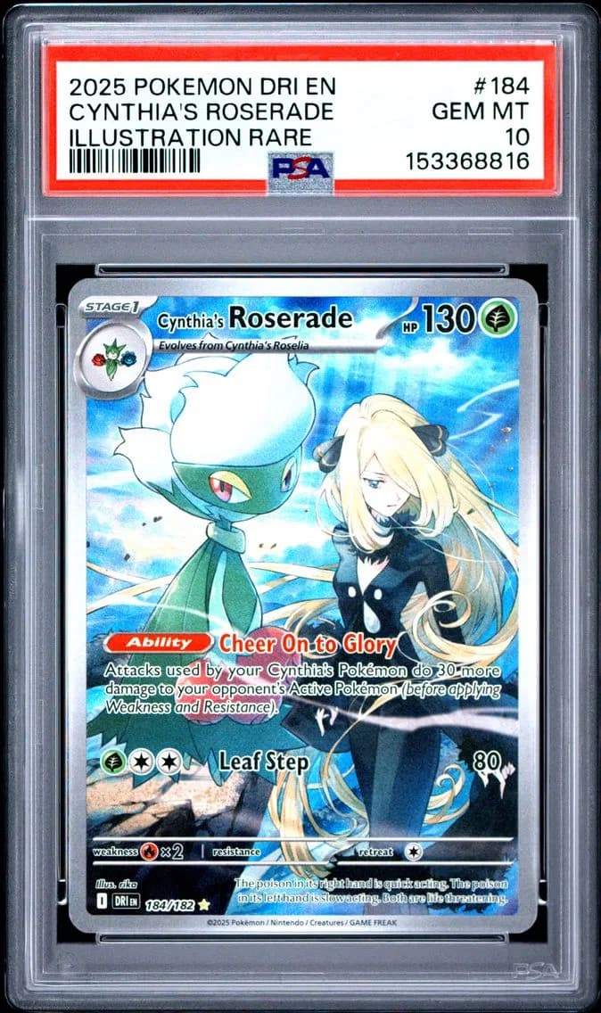 Cynthia's Roserade, Destined Rivals, PSA 10