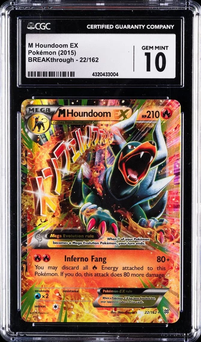 M Houndoom EX, BREAKthrough, CGC 10