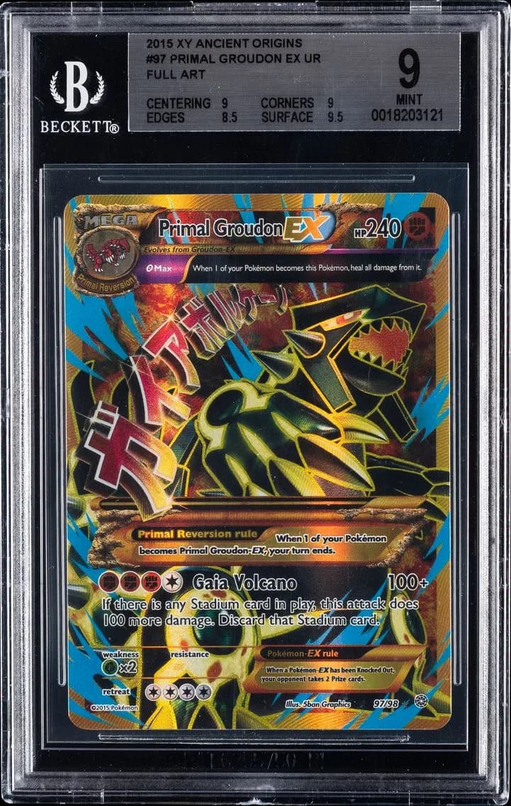 Primal Groudon EX, XY Ancient Origins, BGS 9