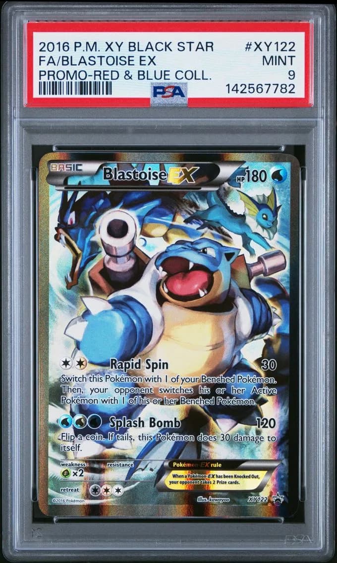 Blastoise EX, XY Black Star Promo, PSA 9