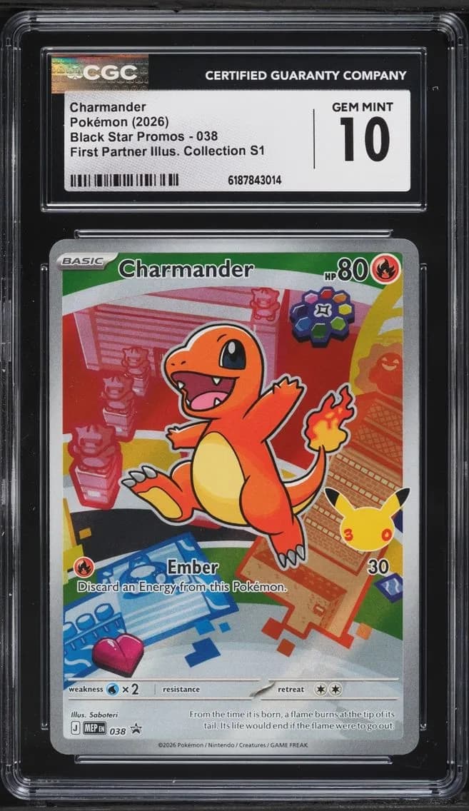 Charmander, Black Star Promos - Mega Evolution MEP EN, CGC 10