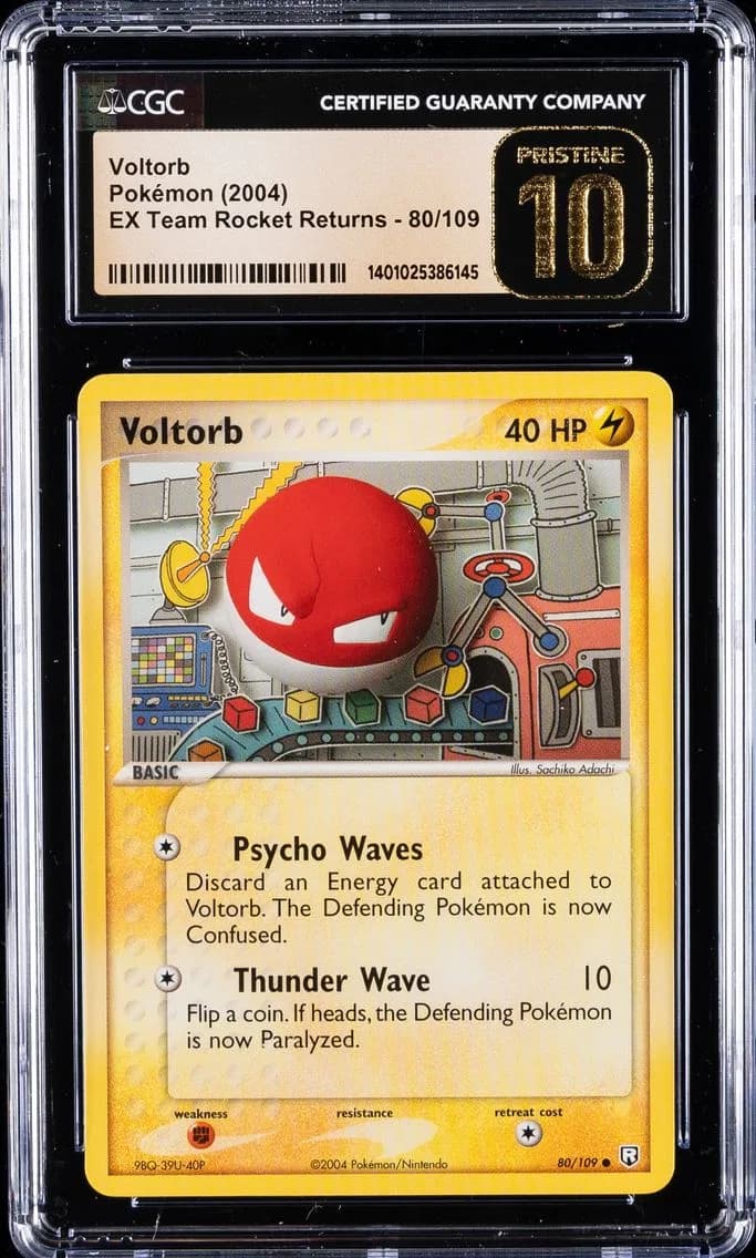 Voltorb, EX Team Rocket Returns, CGC 10