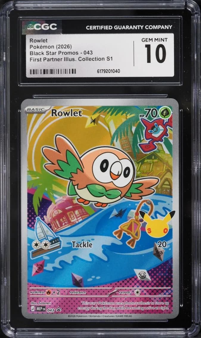 Rowlet, Black Star Promos - Mega Evolution MEP EN, CGC 10