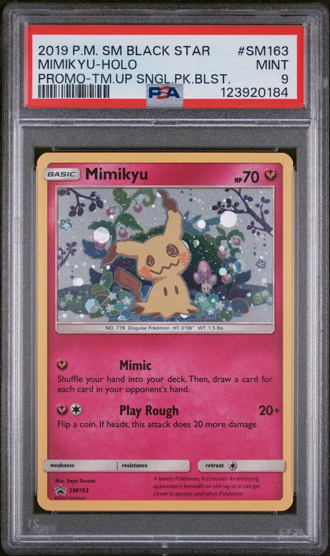 Mimikyu-Holo, SM Black Star Promo, PSA 9