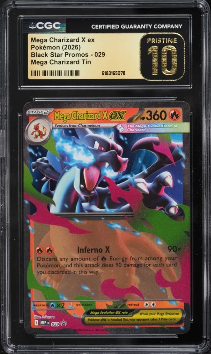 X ex, Black Star Promos - Mega Evolution MEP EN, CGC 10