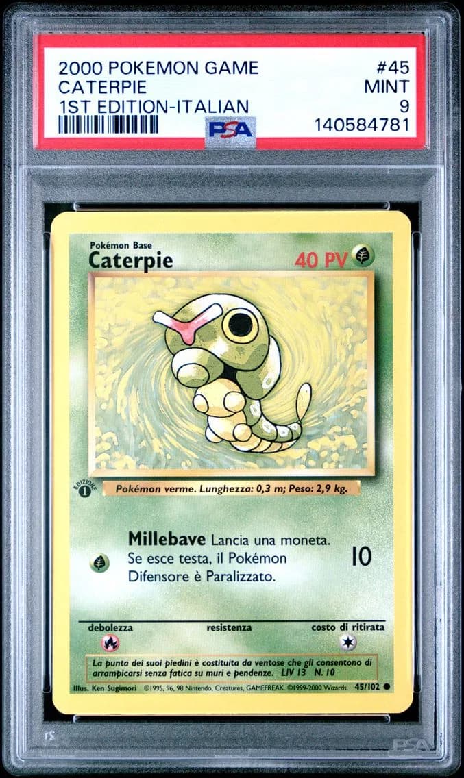Caterpie, Game, PSA 9