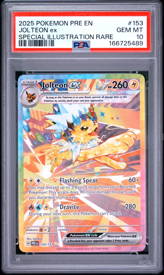 Jolteon EX, Prismatic Evolutions, PSA 10
