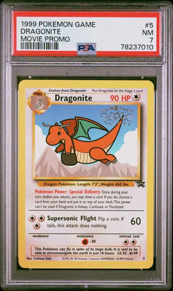Dragonite, Game Movie, PSA 7