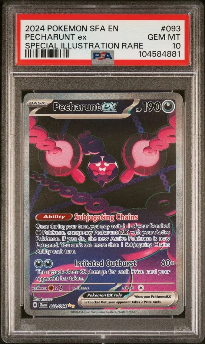 Pecharunt EX, Shrouded Fable, PSA 10
