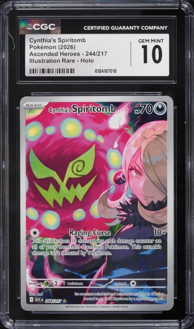 Cynthia's Spiritomb, Ascended Heroes, CGC 10