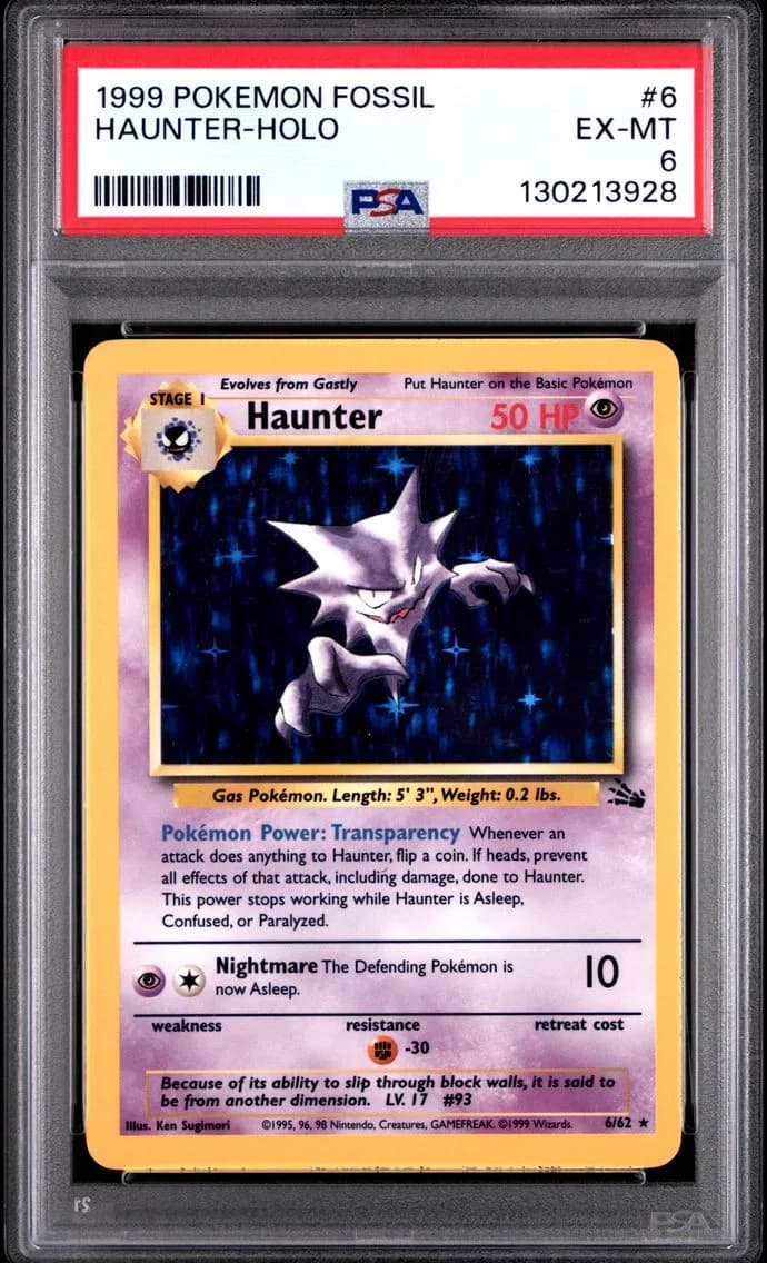 Haunter-Holo, Fossil, PSA 6