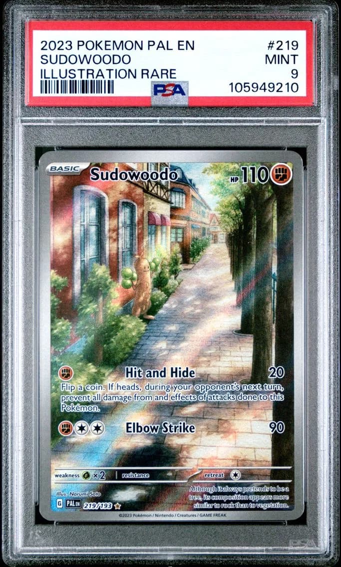 Sudowoodo, Paldea Evolved, PSA 9