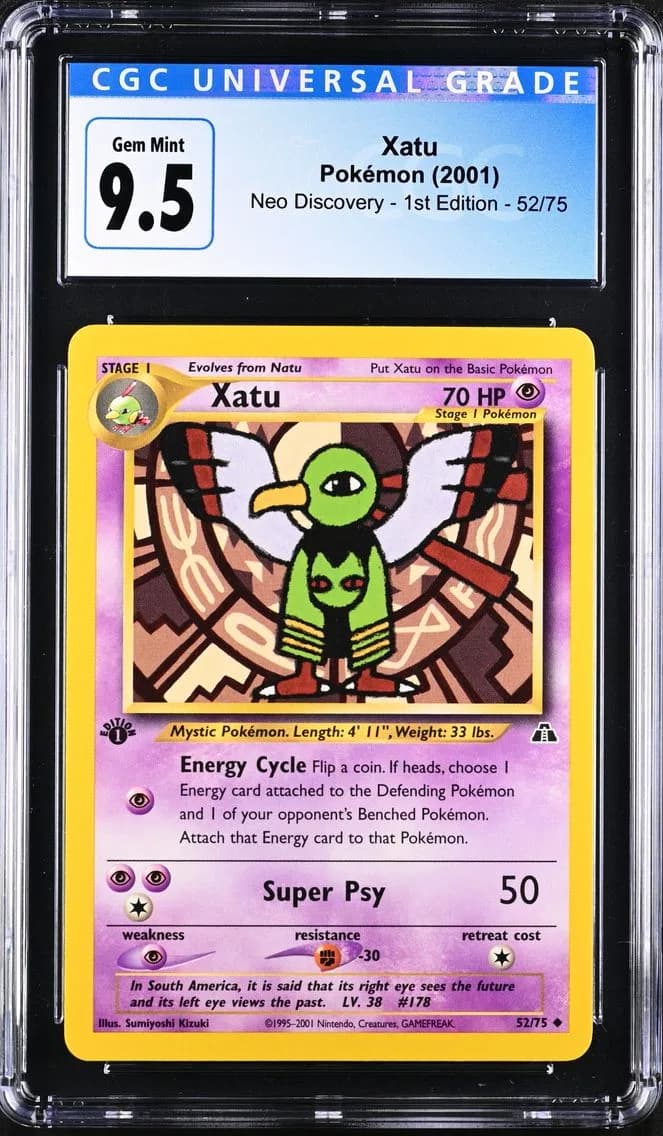 Xatu, Neo Discovery - 1st Edition, CGC 10