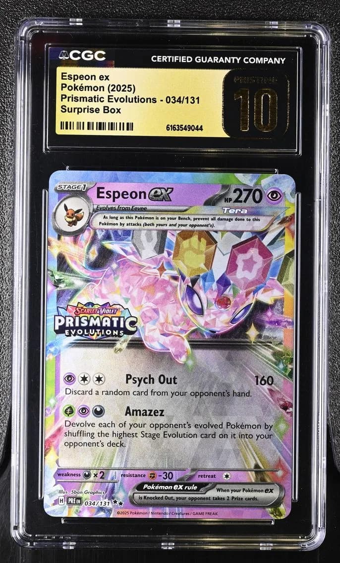 Espeon ex, Prismatic Evolutions, CGC 10