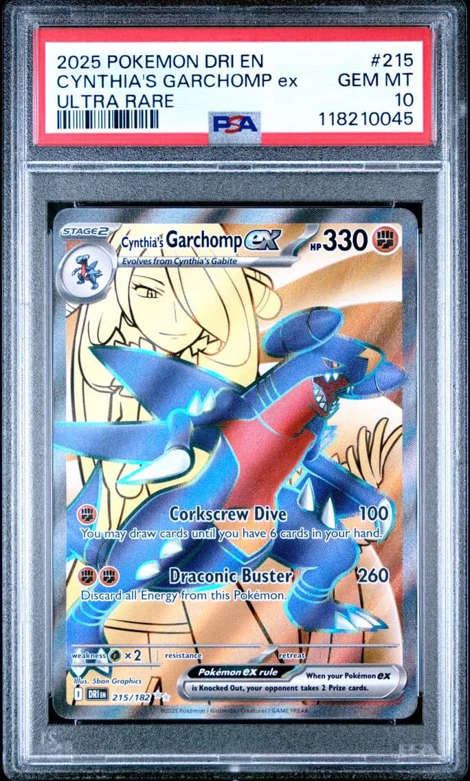 Cynthia's Garchomp EX, Destined Rivals, PSA 10