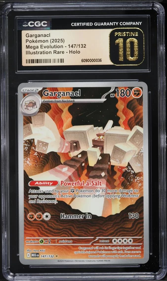 Mega Evolution IR Garganacl, Pokémon Mega Evolution, CGC 10