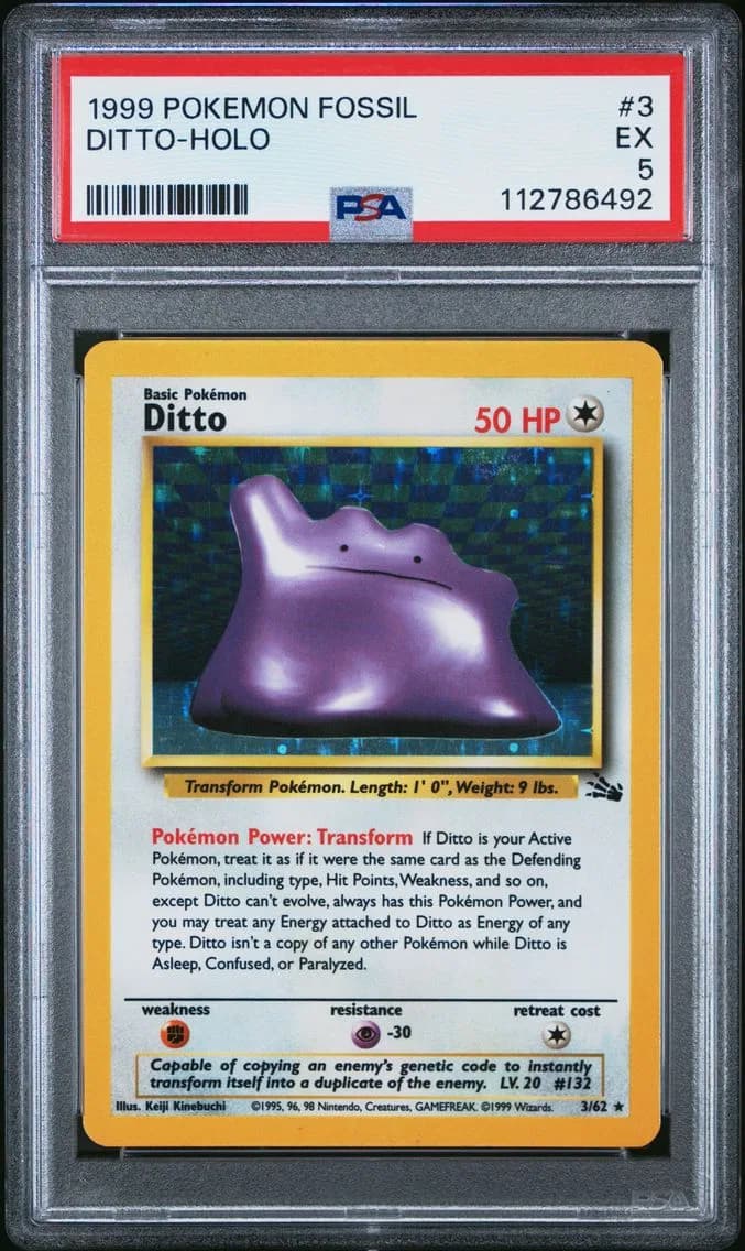 Ditto-Holo, Fossil, PSA 5