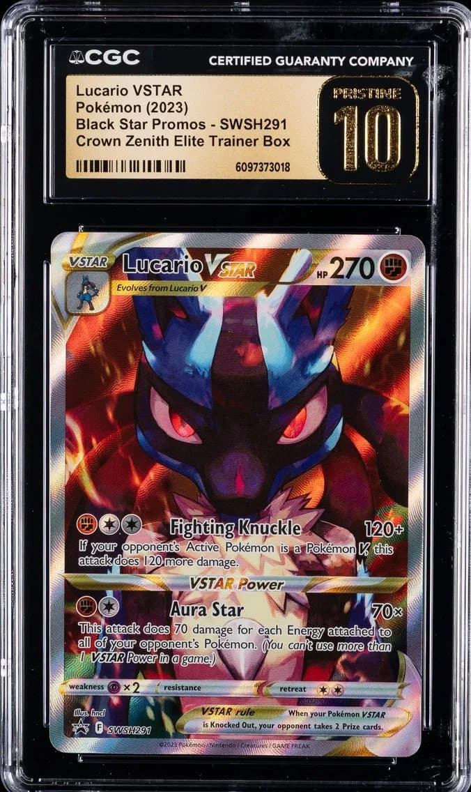 Lucario VSTAR, Black Star Promos - Sword & Shield, CGC 10