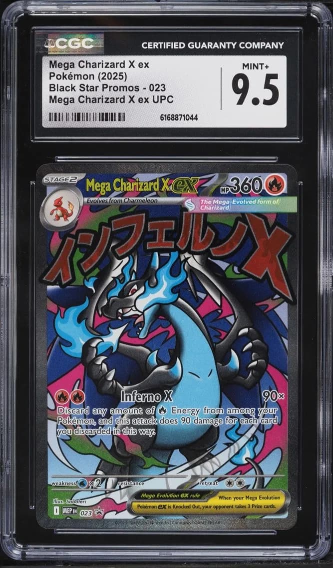 Mega Charizard X ex, Black Star Promos - Mega Evolution MEP EN, CGC 9.5