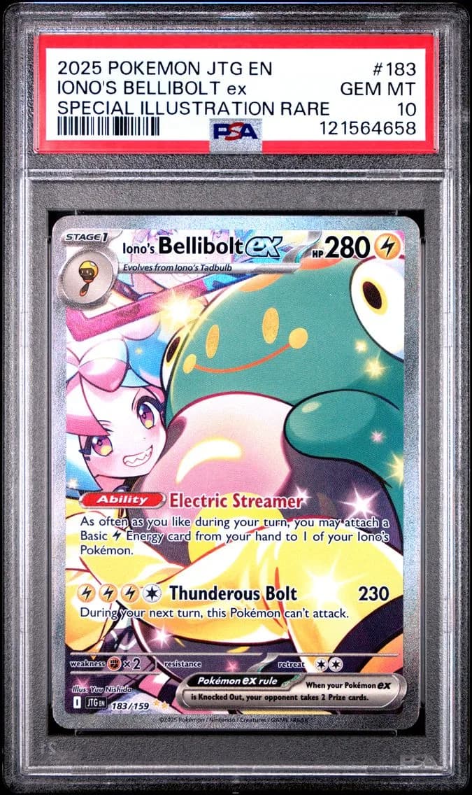 Iono's Bellibolt EX, Journey Together, PSA 10