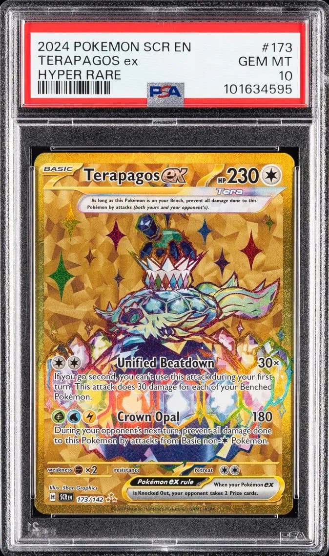 Terapagos EX, Stellar Crown, PSA 10
