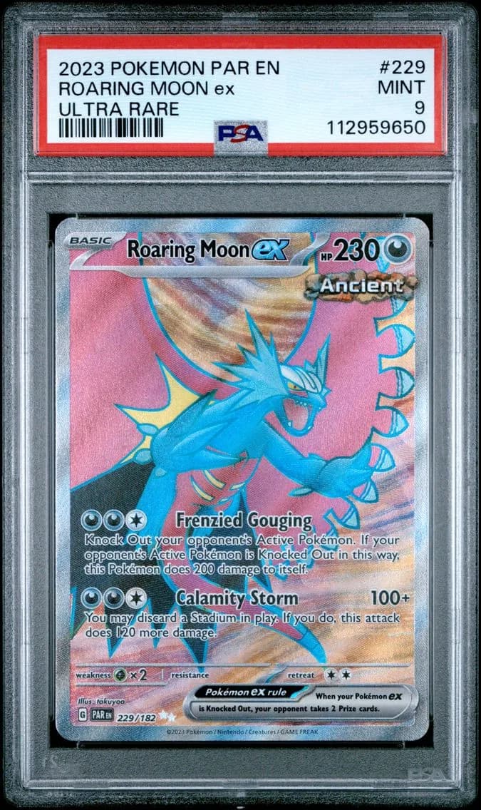 Roaring Moon EX, Paradox Rift, PSA 9