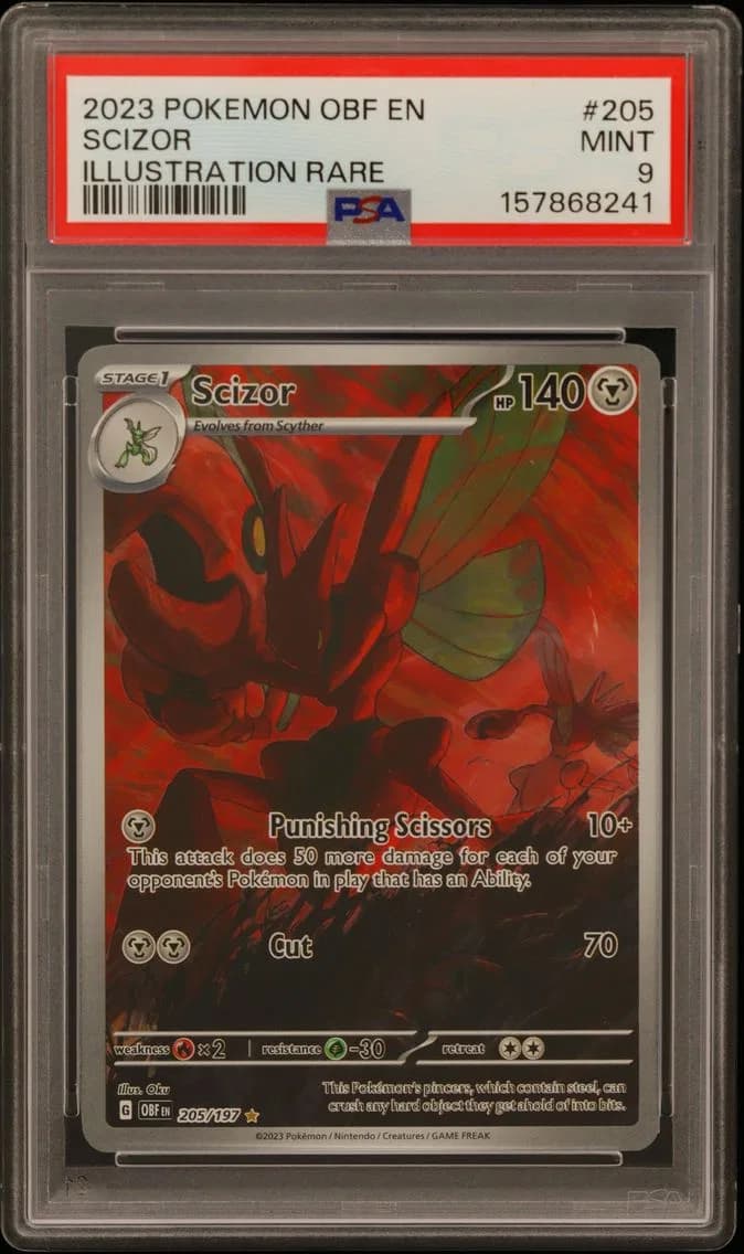 Scizor, Obsidian Flames, PSA 9