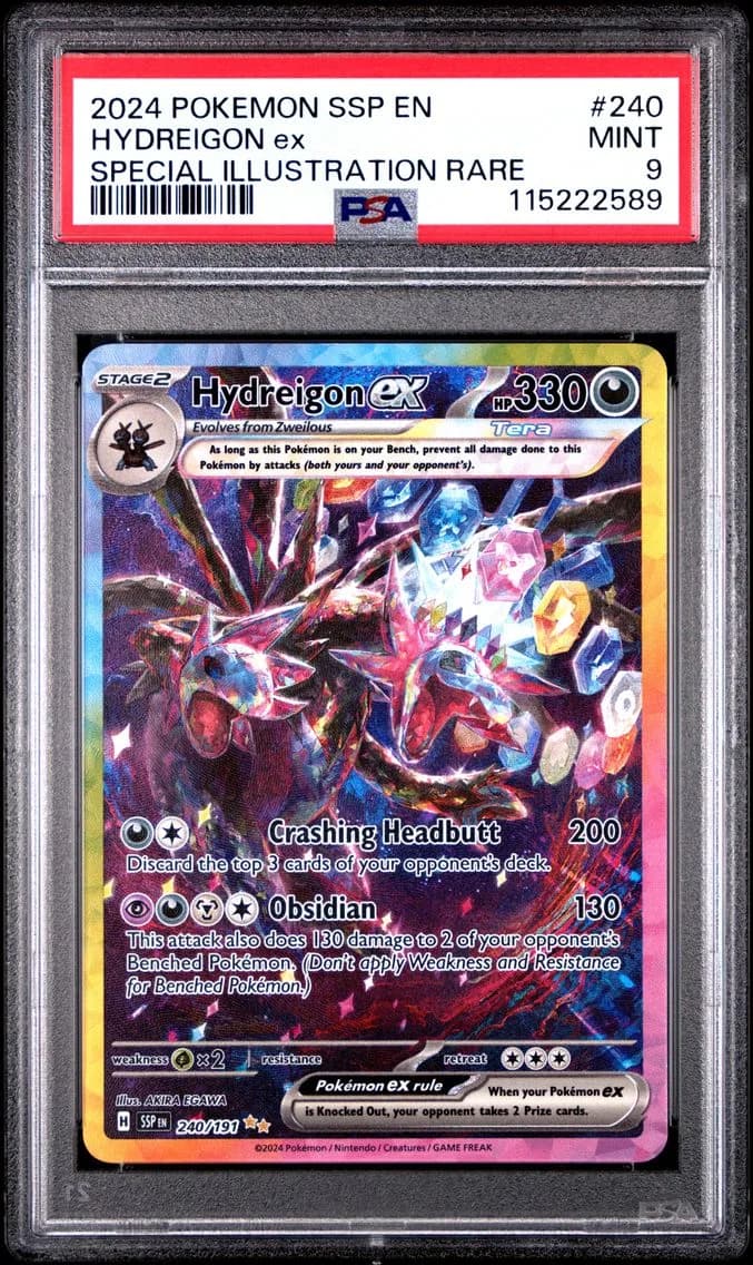 Hydreigon EX, Surging Sparks, PSA 9