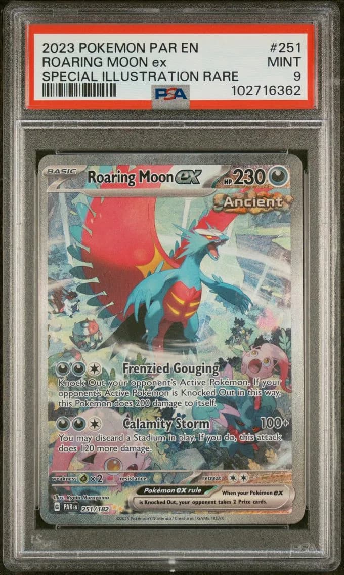 Roaring Moon EX, Paradox Rift, PSA 9