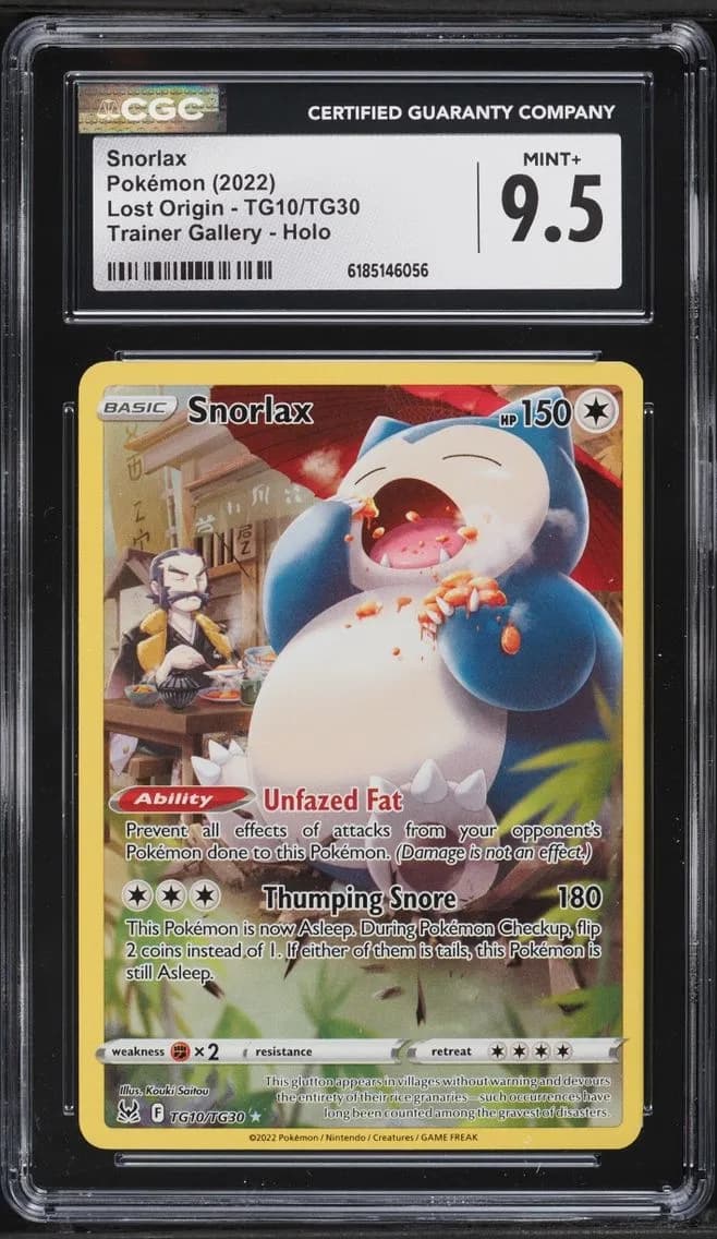 Snorlax, Lost Origin, CGC 9.5