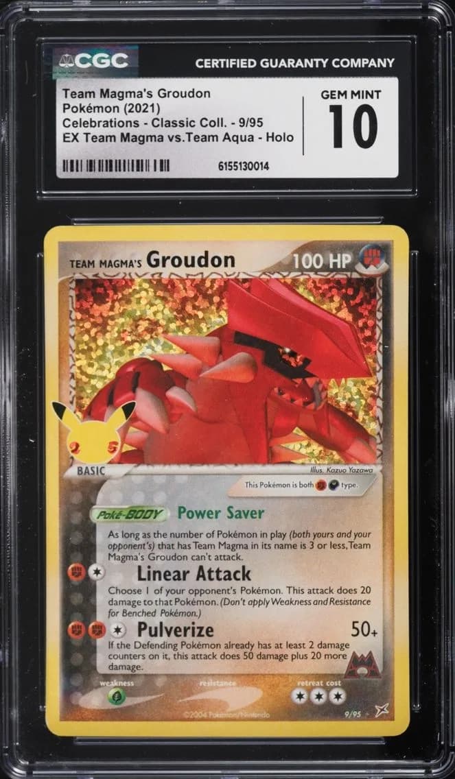 Team Magma's Groudon, Celebrations - Classic Collection, CGC 10
