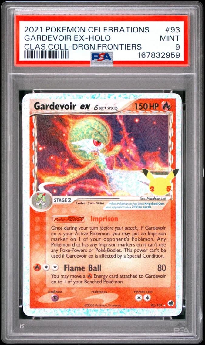 Gardevoir EX-Holo, Celebrations Classic Collection, PSA 9
