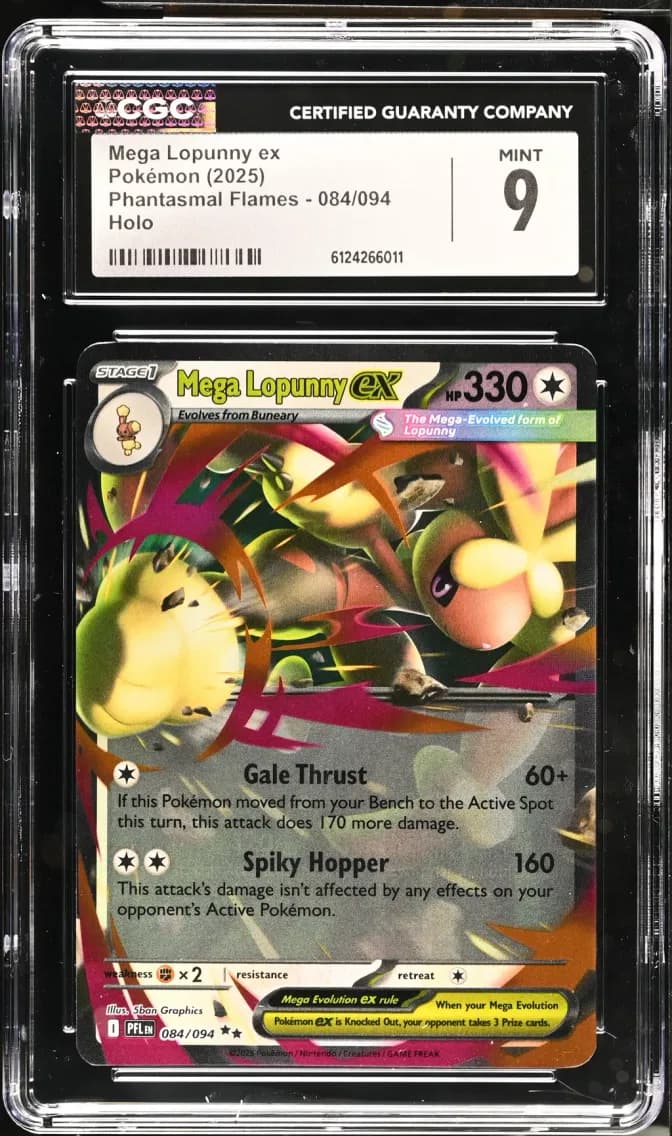 Mega Lopunny ex, Phantasmal Flames, CGC 9