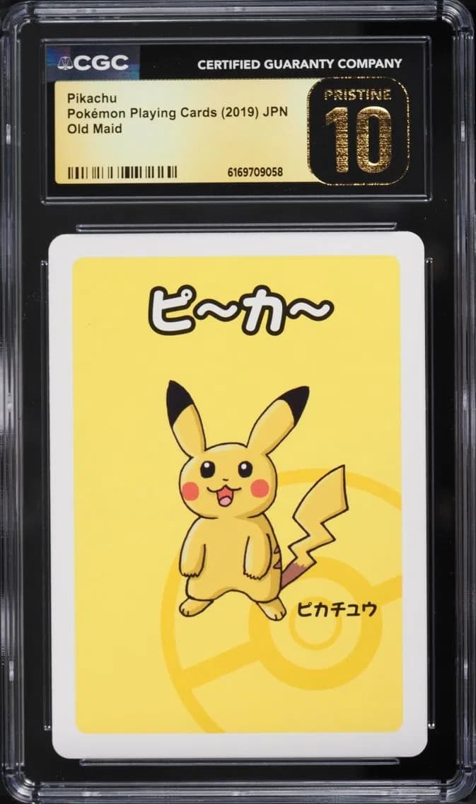 Pikachu, Old Maid (Red Back) - Japanese, CGC 10
