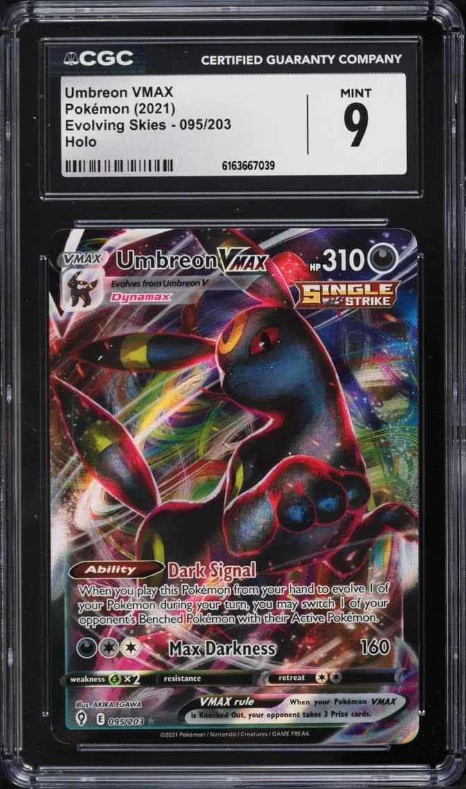 Umbreon VMAX, Evolving Skies, CGC 9