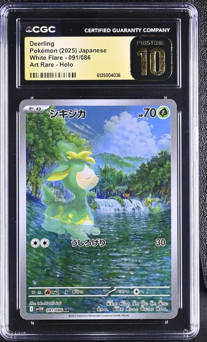 Deerling, White Flare - sv11W - Japanese, CGC 10