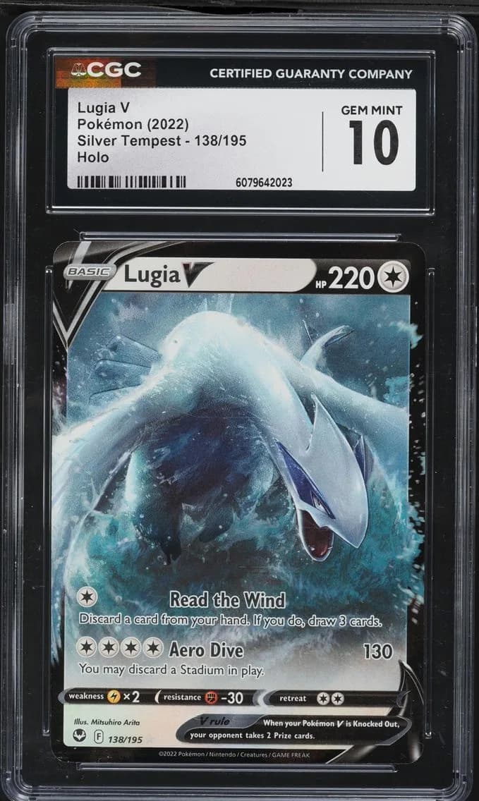 Lugia V, Silver Tempest, CGC 10