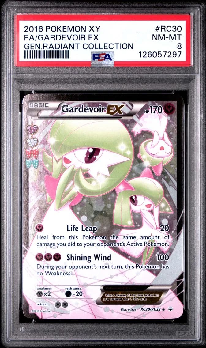Gardevoir EX, XY Generations Radiant Collection, PSA 8
