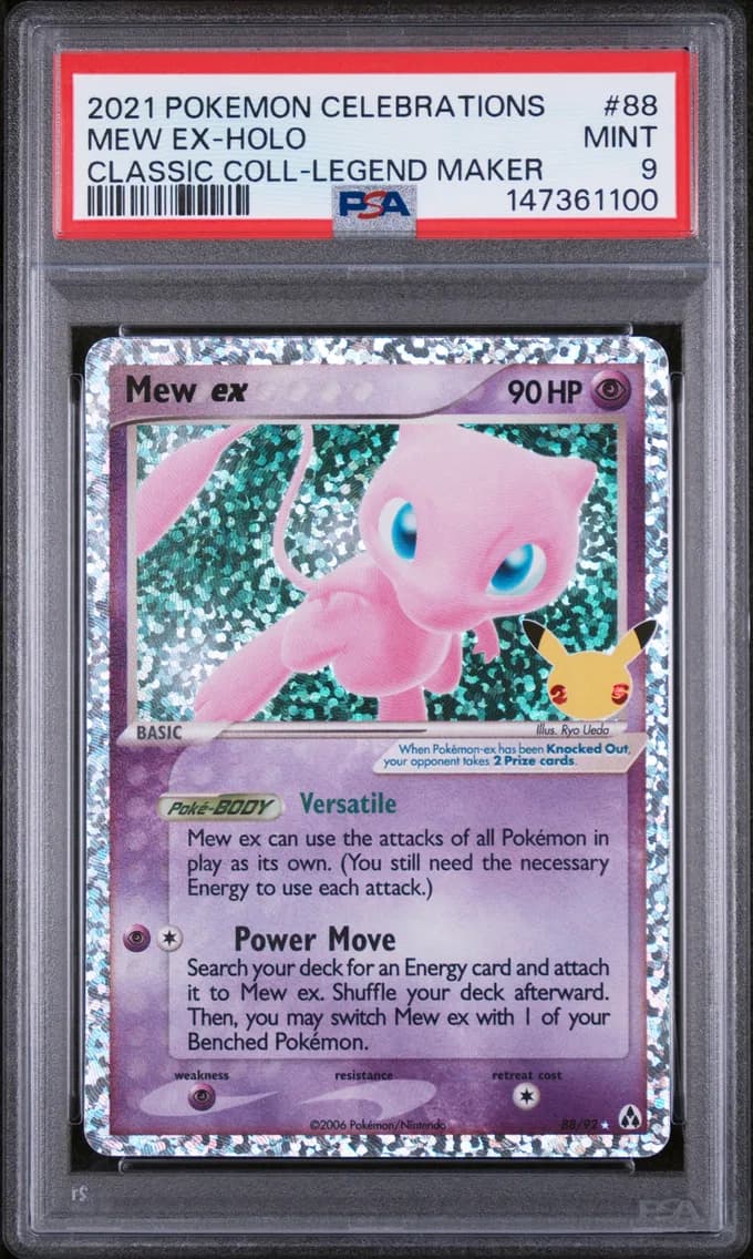 Mew EX-Holo, Celebrations Classic Collection, PSA 9