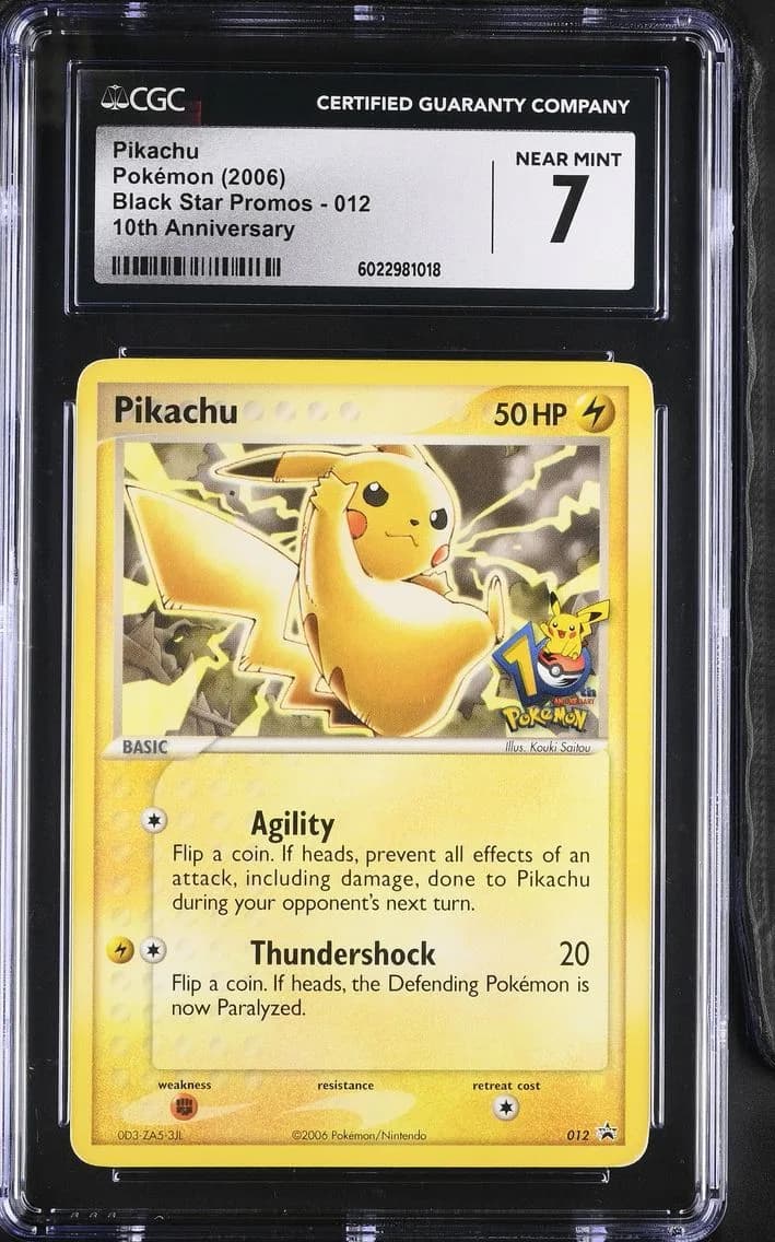 Pikachu, Black Star Promos - Nintendo, CGC 7