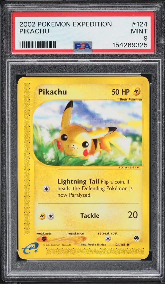 Pikachu, Expedition, PSA 9