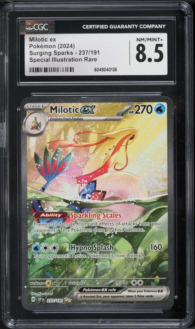 Milotic EX, Surging Sparks, CGC 8.5