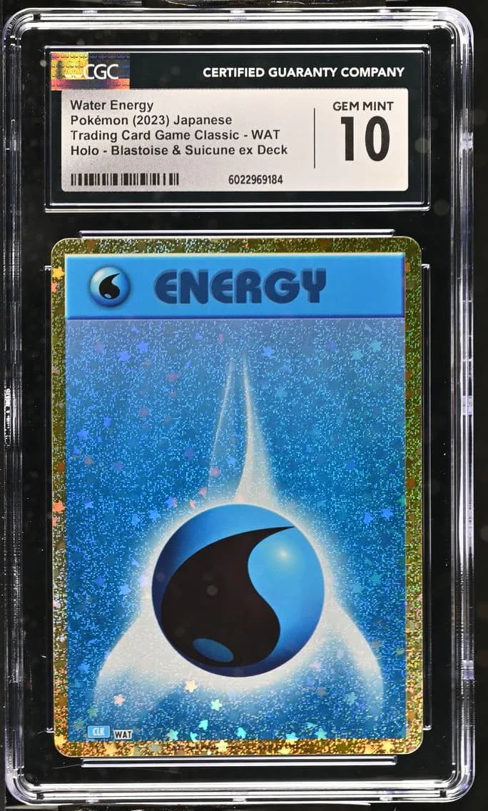 Water Energy, Trading Card Game Classic - CLF, CLL, CLK - Japanese, CGC 10