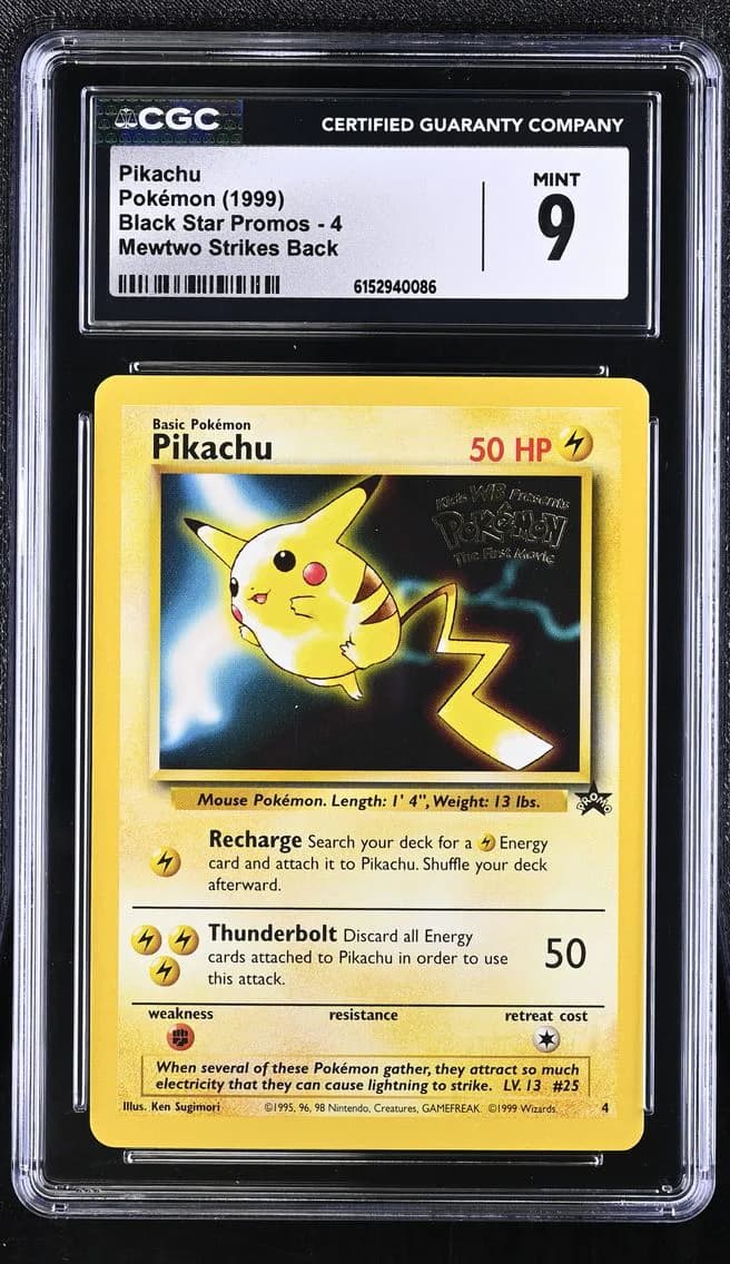 Pikachu, Black Star Promos - WotC, CGC 9