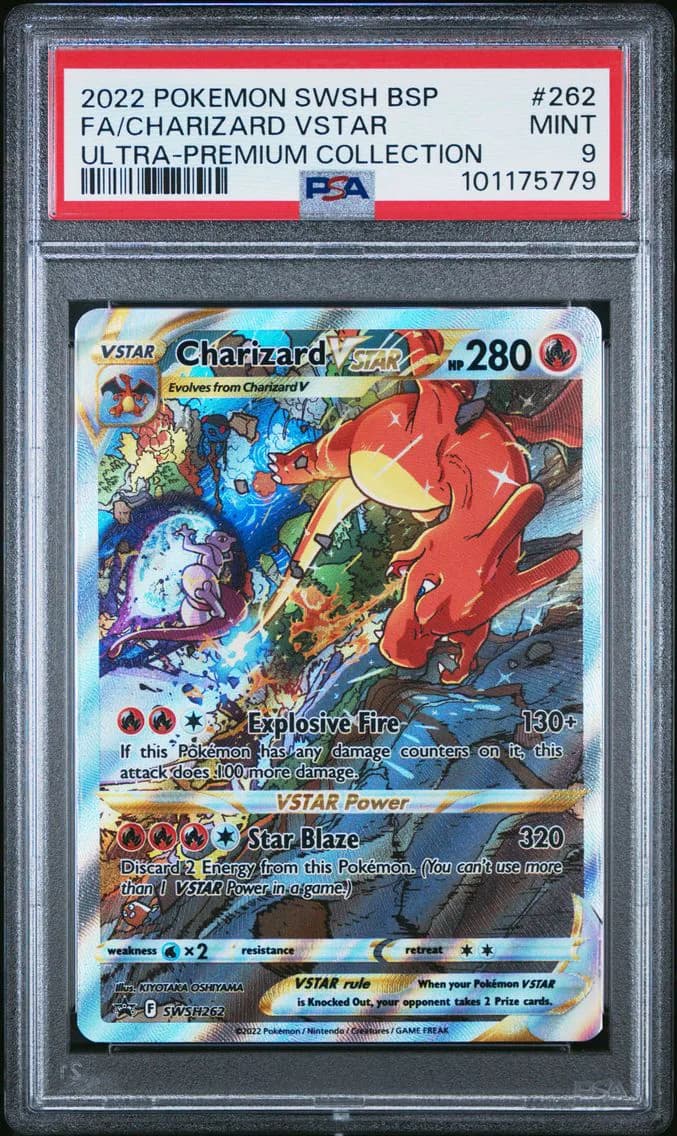 Charizard VSTAR, Swsh Black Star Promo, PSA 9