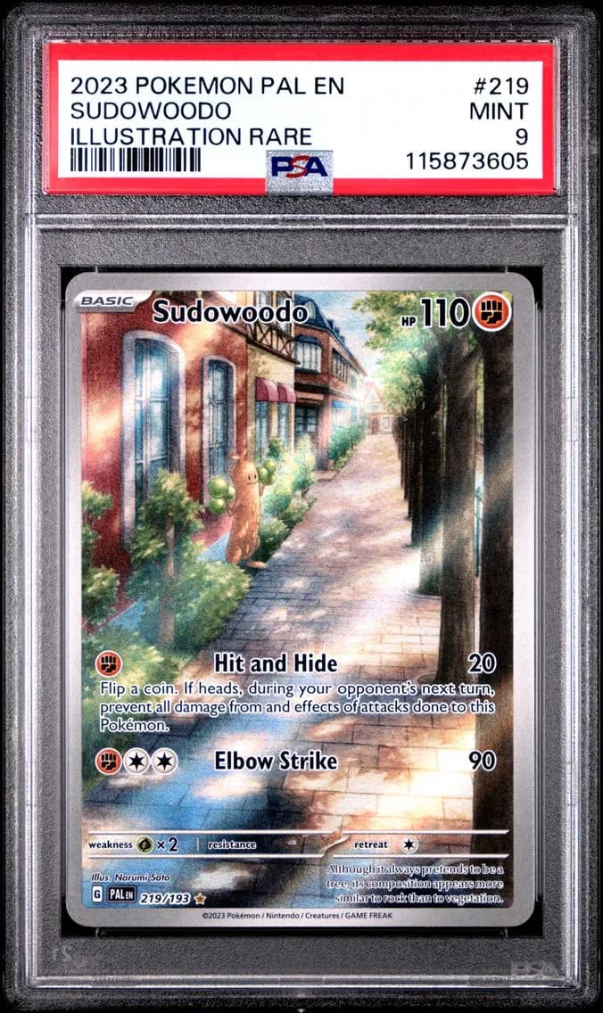 Sudowoodo, Paldea Evolved, PSA 9