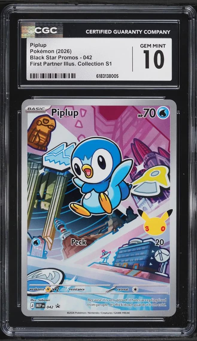 Piplup, Black Star Promos - Mega Evolution MEP EN, CGC 10